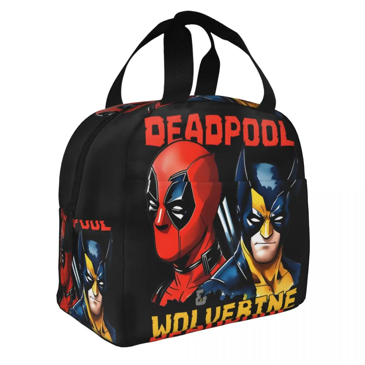 Popular Movies Lunch Food Box Deadpool & Wolverine Grils Beverage School Picnic Storage Leakproof Insulated