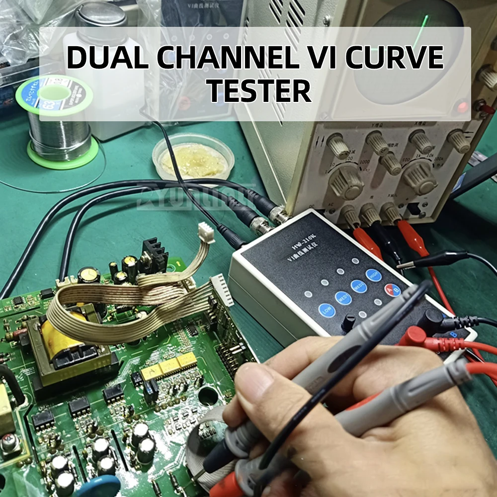 

HW-210K dual channel VI curve tester circuit board online detection ASA tester with 4-speed adjustable