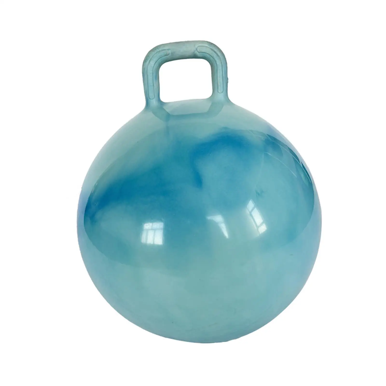 Jum Ball with Handle for Boys Girls Exercise Ball Inflatable Bouncy Ball Light Purple
