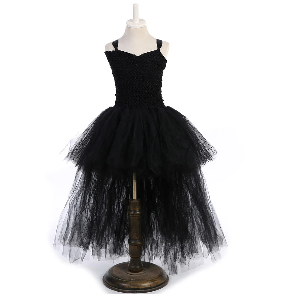 

3pcs Halloween Costume Angel Cape Cloak Dress Gloves Performance Clothes Black Soft Material Cosplay Party