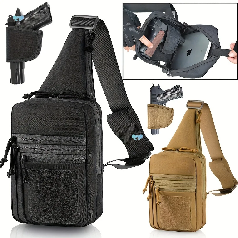 

Concealed Carry Gun Bag Shoulder Strap for Pistol Holster Shoulder Chest Bag for Left and Right Hunting Outdoor
