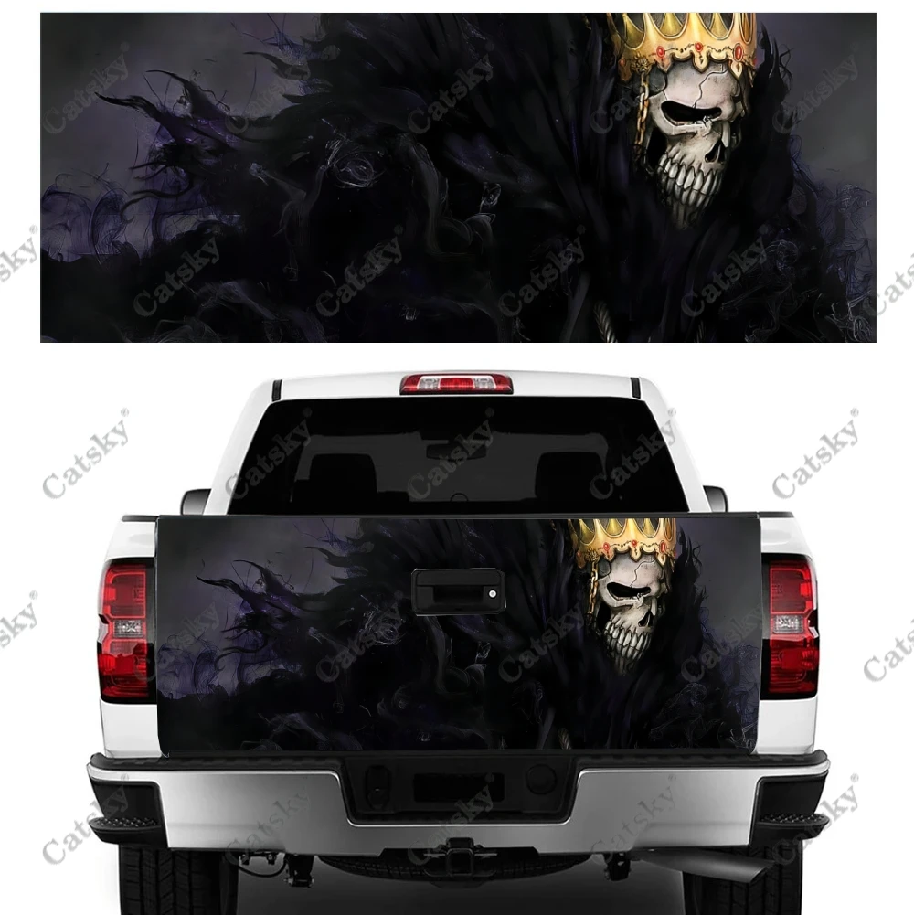 Death Skull Skeleton Car sticker rear car rear paint modification kit vinyl suitable for car truck sticker