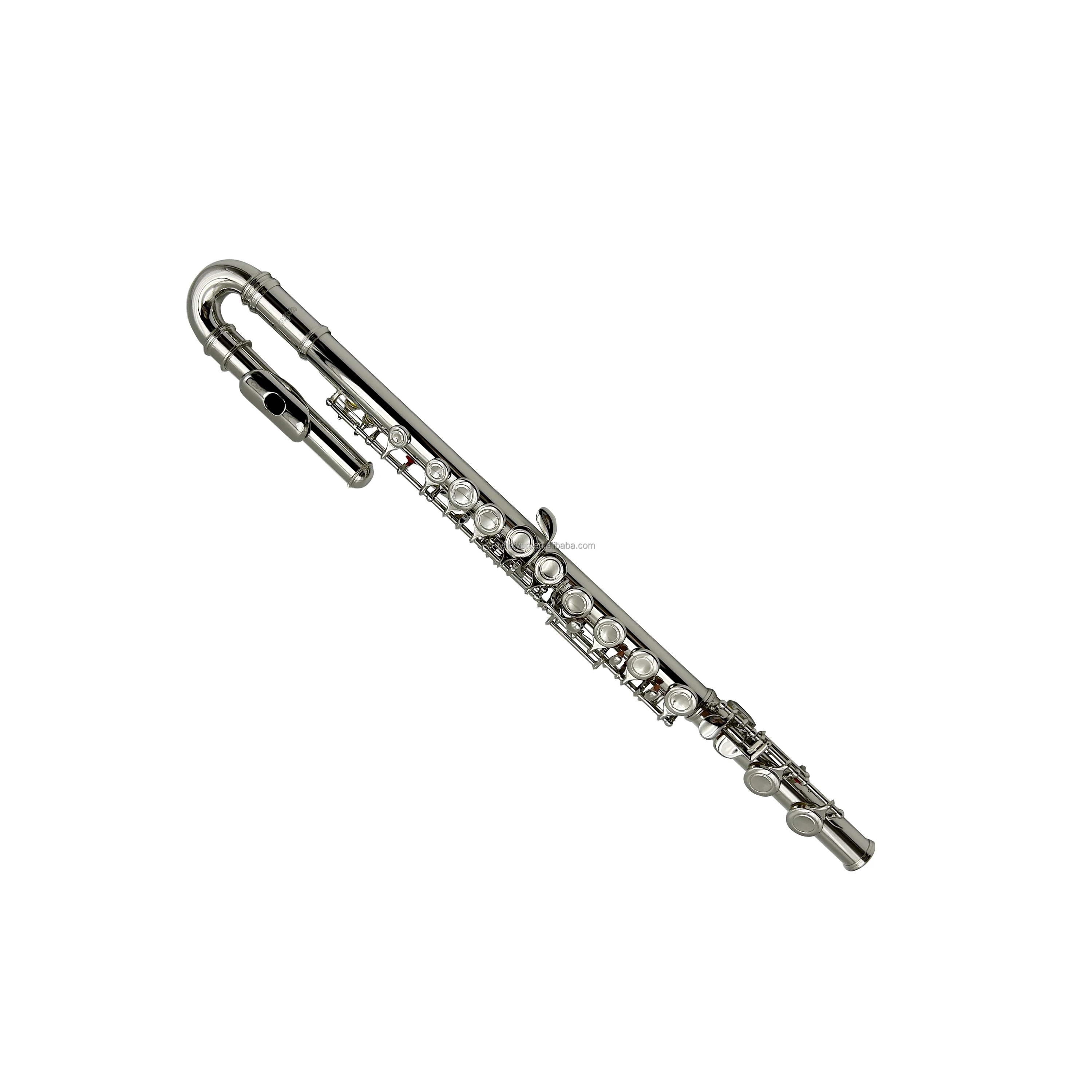 16-Hole Silver U-Shape Leather Case Wood Wind Musical Instrument For Flutes Customized