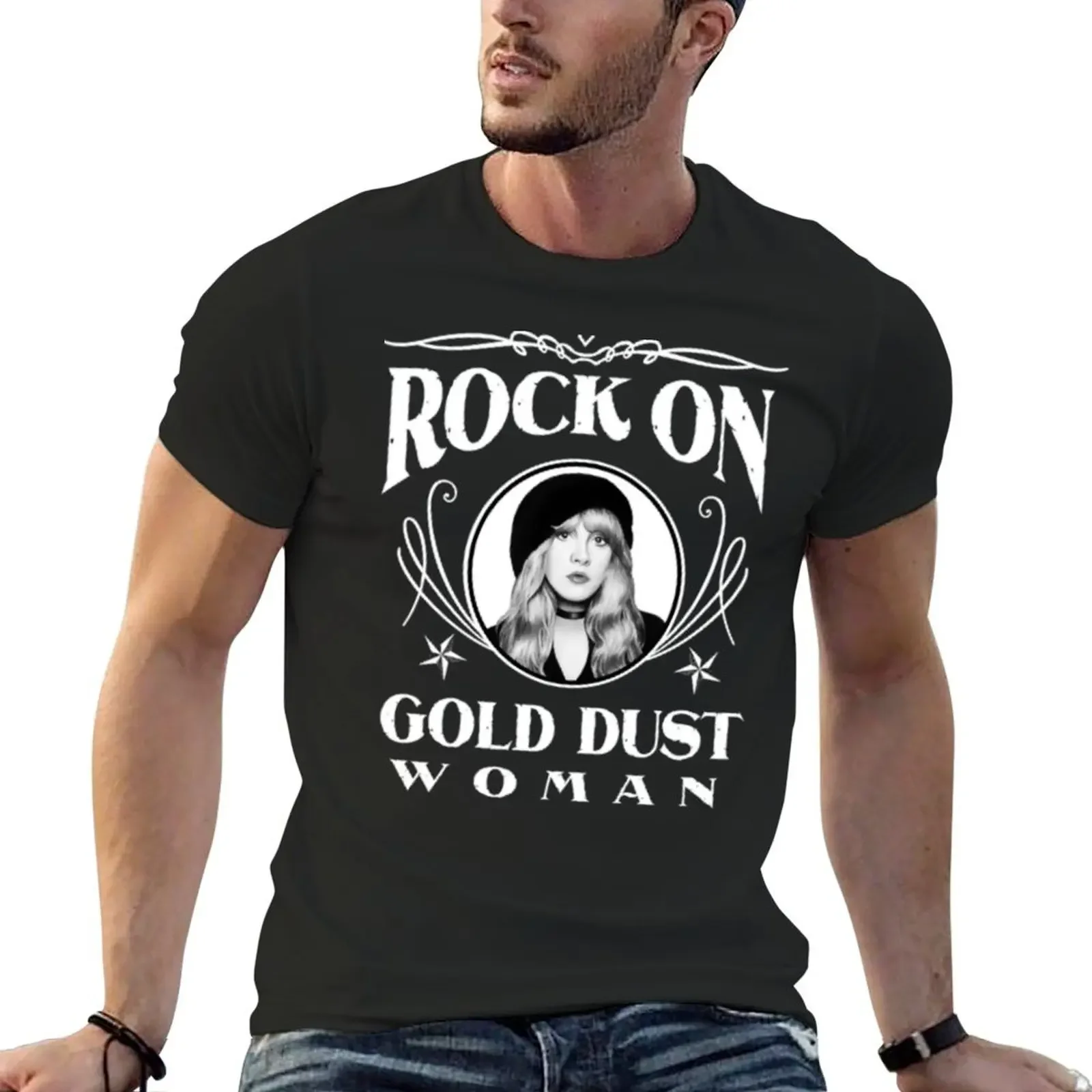 Rock On Gold Dust Woman T-Shirt tops graphic tee shirt graphic t shirts tshirts for men