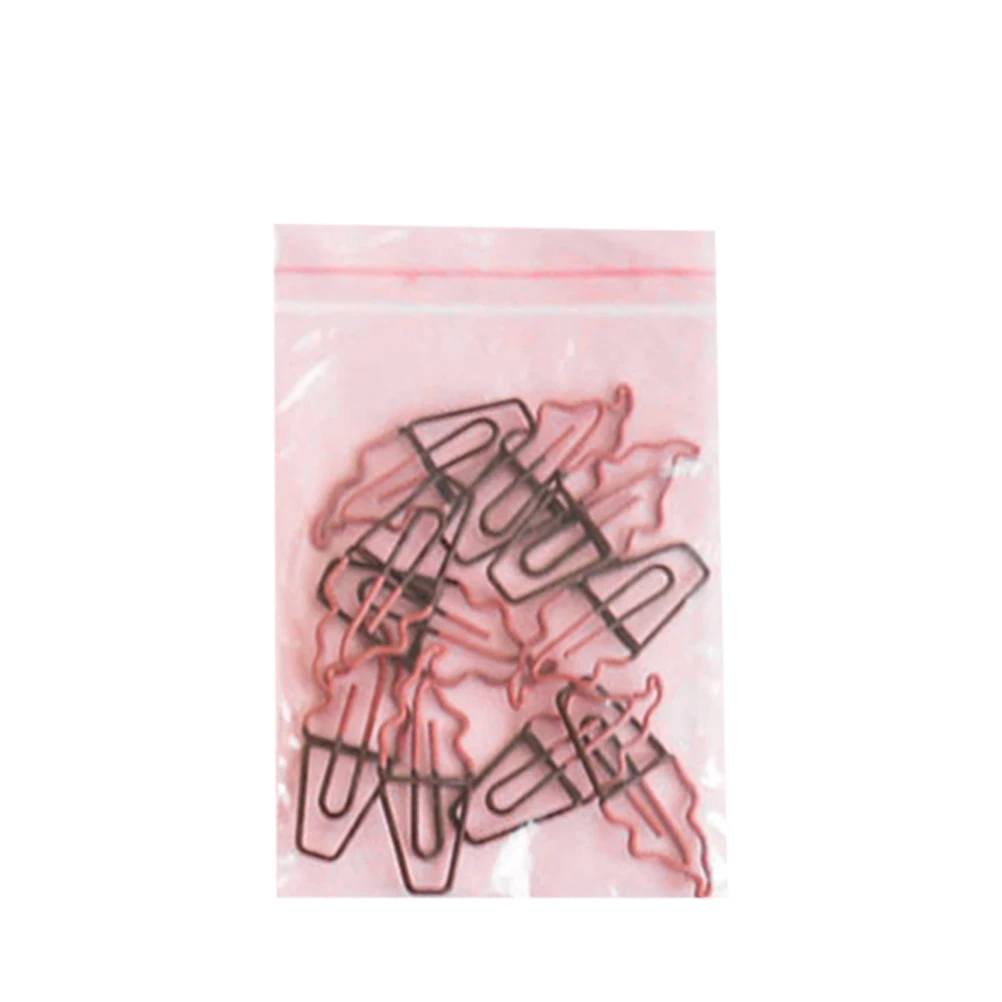 10pcs Ice Cream Shaped Metal Note Clips Adorable Paper Clip Holders File Memo Bookmark Organizers For Home Office School Colored