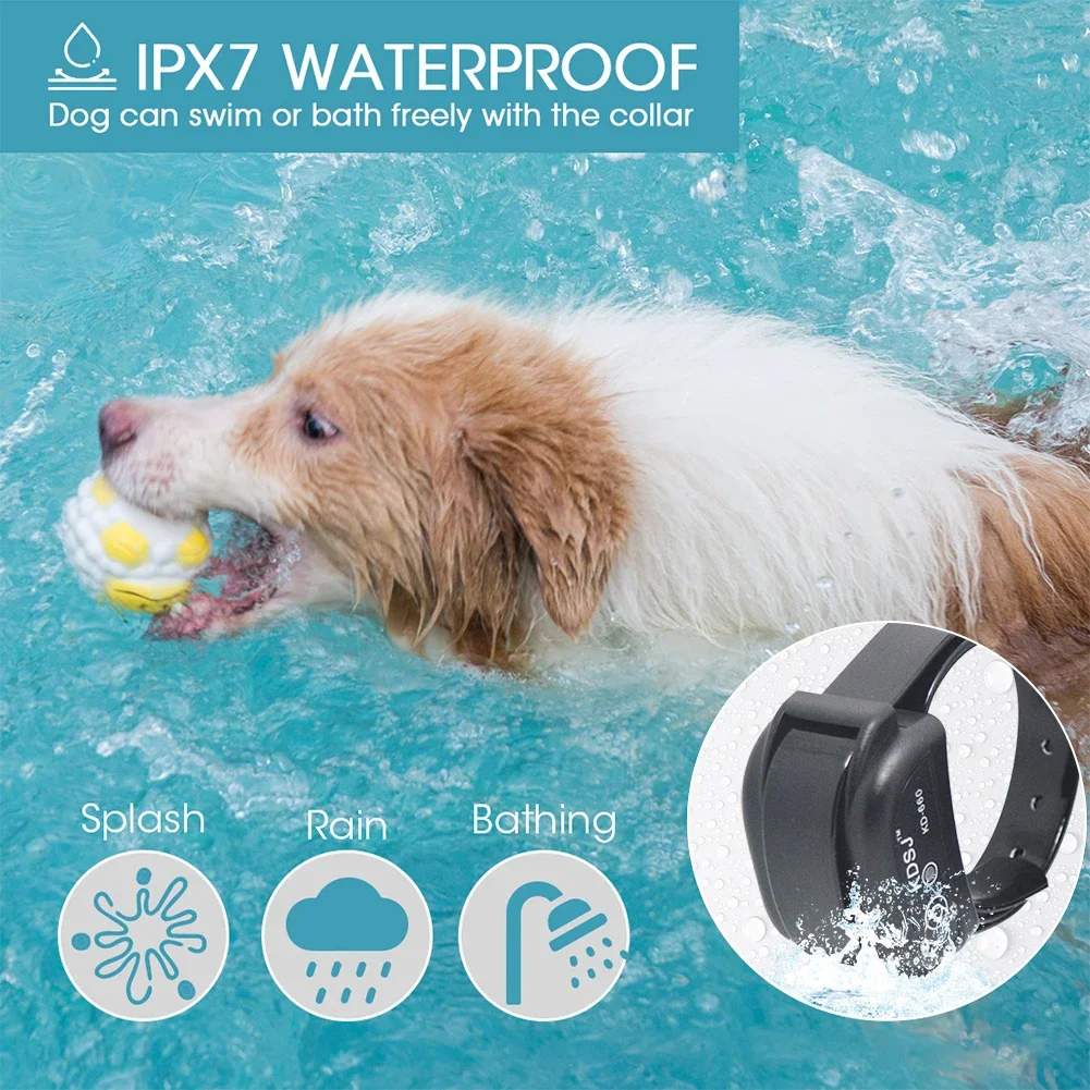 Invisible Pet Boundary Containment Remote Control Electronic Dog Fence System with Rechargeable Waterproof Receiver Outdoor Use