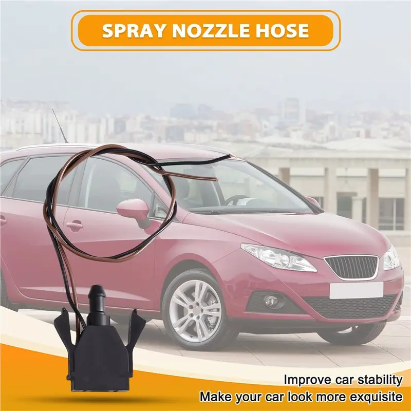 Front Windshield Washer Nozzle Hose With Heating 1 Pair 5P0955987B 5P0955988B 5P0955985B For Seat Leon Toledo Altea 04- 15-boom