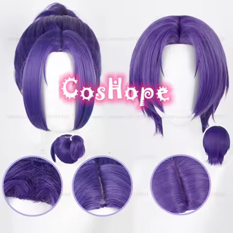 Reo Mikage Cosplay Wig Short Pre Styled Purple Wig Cosplay Anime Cosplay Wigs Heat Resistant Synthetic Wigs