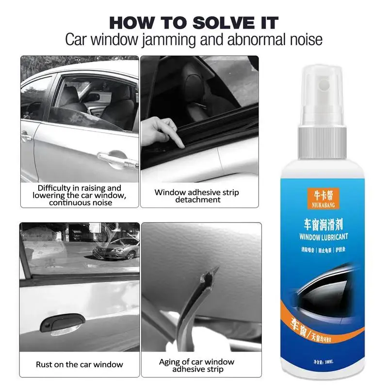 Pelumas pintu geser, pelumas segel pintu mobil dan jendela, semprotan pintu garasi, pelumas tahan lama, 100ml