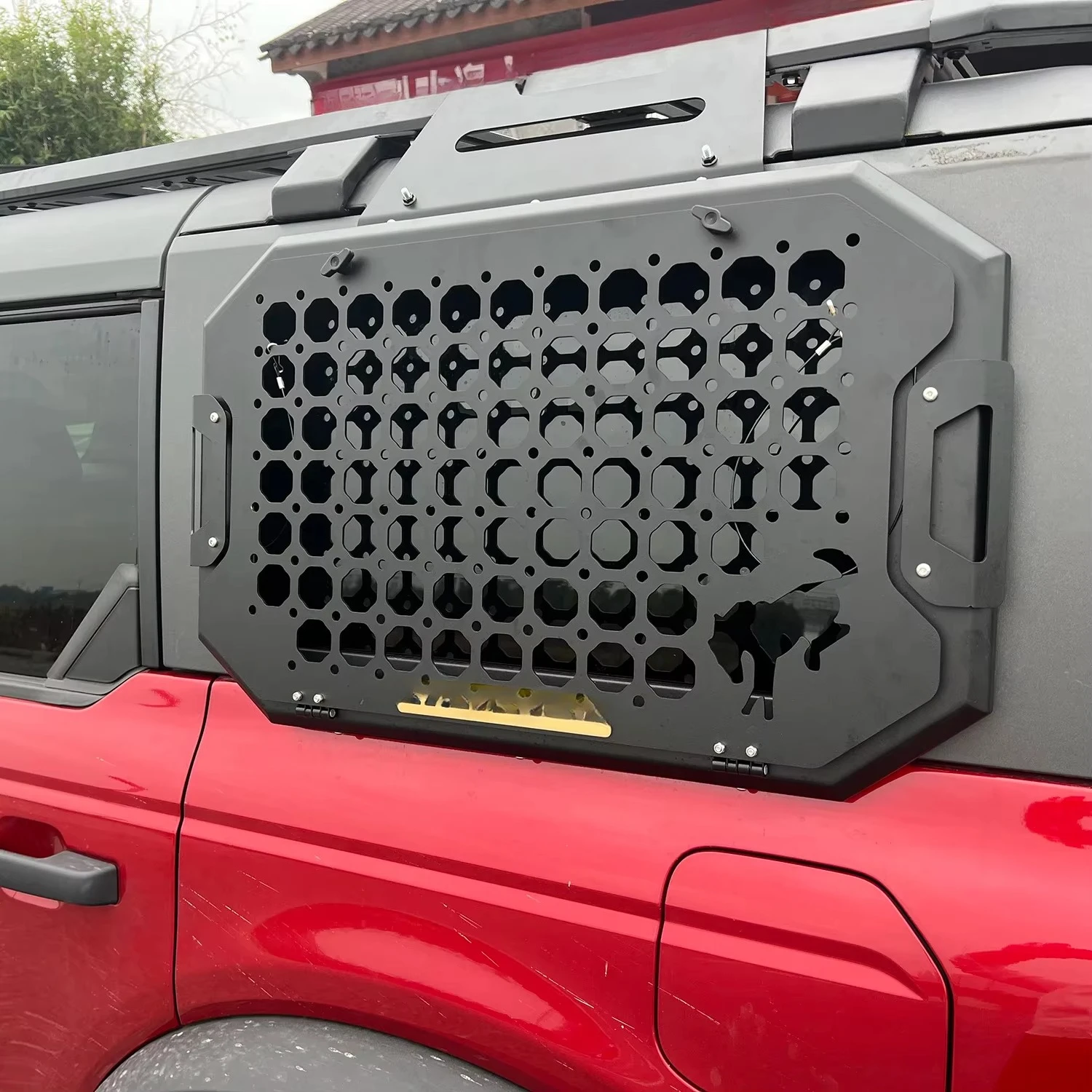 Maiker Off Road Steel Multifunctional Side Window Expansion Panel 1pcs for 2021 2022 Ford Bronco