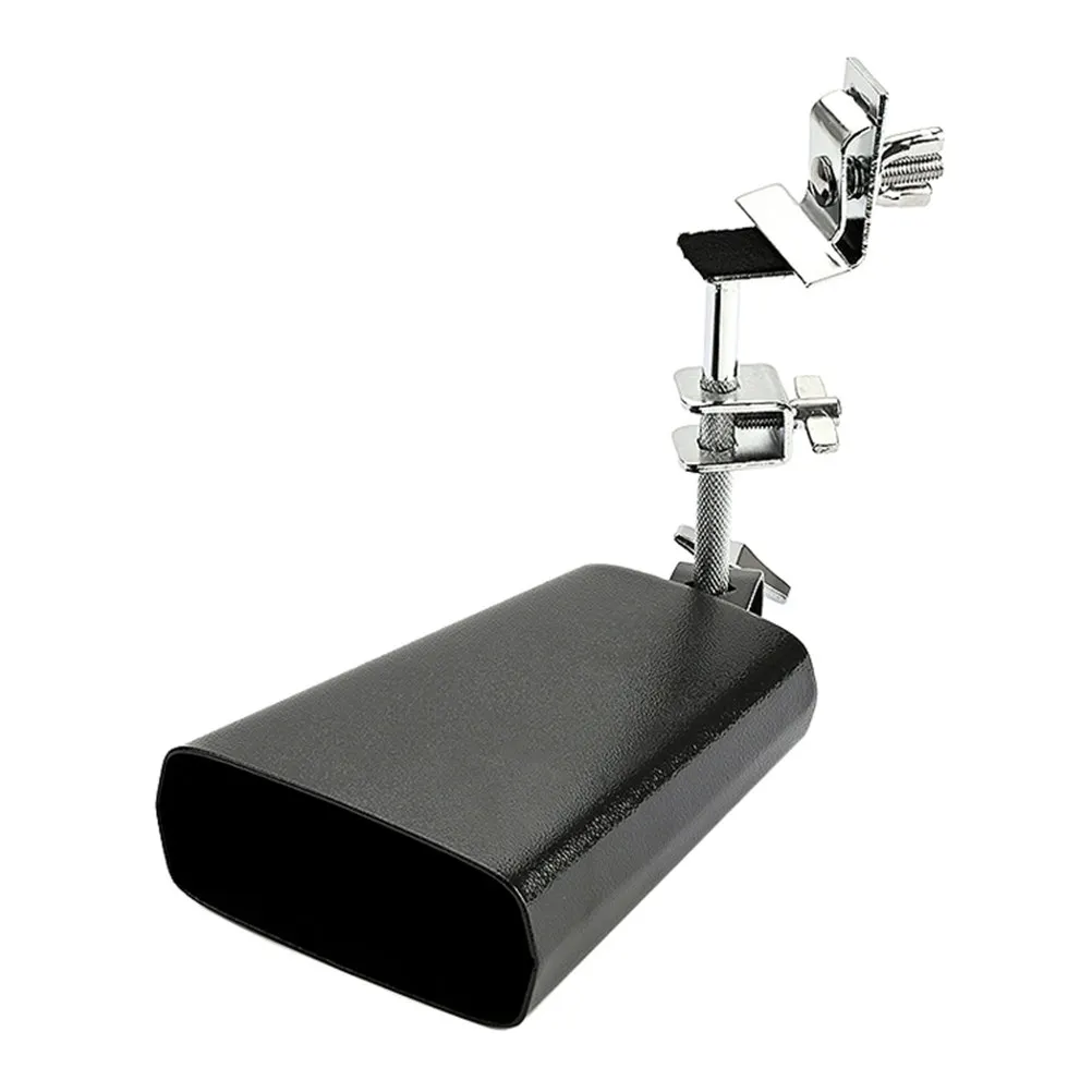 1Set Professional Drum Set Cowbell Heavy-Duty Metal Percussion Instrument Accessory for Drum Kit Beginners Students Musicians