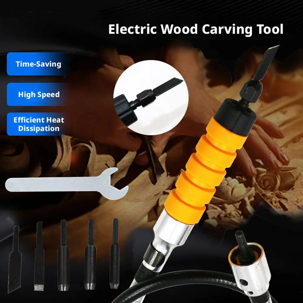 

Professional Electric Wood Carving Chisel Multi-Purpose Tool for Detailed Woodworking Sculpting