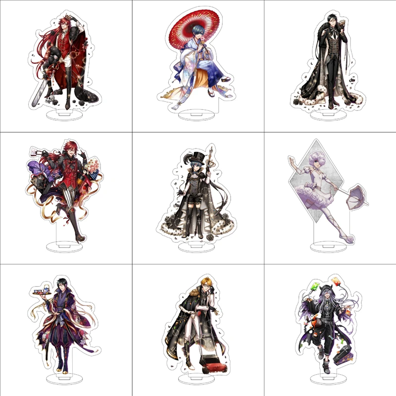 Anime Black Butler Figures Sebastian Michaelis Ciel Phantomhive Acrylic Stand Model Plate Holder Cake Topper Christmas Toys 15CM