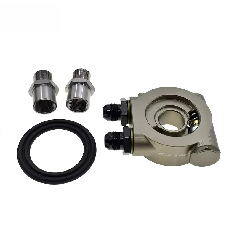 Universal Oil Cooler Sandwich Adapter with Linear Oil Thermostat Oil Sandwich Plate