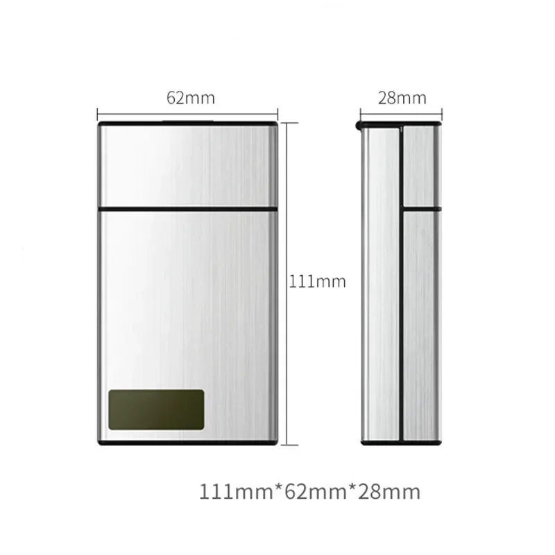 Caixa de cigarro inteligente Timed portátil, Assist Prevenção e Controle De Fumar Artefato, Alumínio Alloy Lock Box