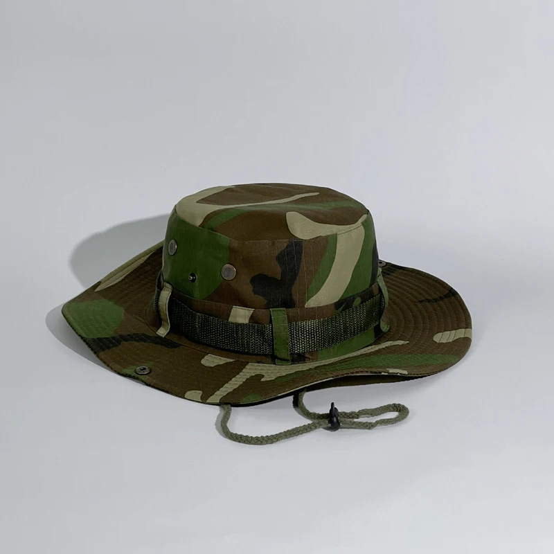 Fischer Hut Männer Camouflage Muster Breiter Krempe Sonnenschirm Outdoor Eimer Hut Angeln Reisen Radfahren Bergsteigen Sonnencreme Neue
