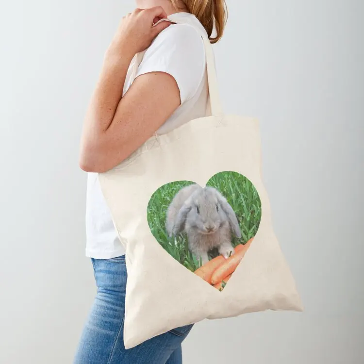 

Smiling Bunny Tote Bag Lady bag reusable shopping bag Gift bags Shopping bags