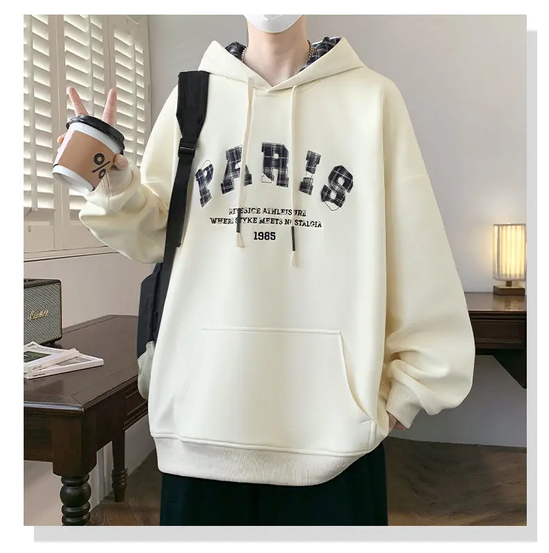 Modische Herren Casual Baumwoll-Hoodies Frühling Herbst Sport Outdoor Kapuzenpullover Streetwear Pullover Jugend Top Hoody Kleidung – Detail 16