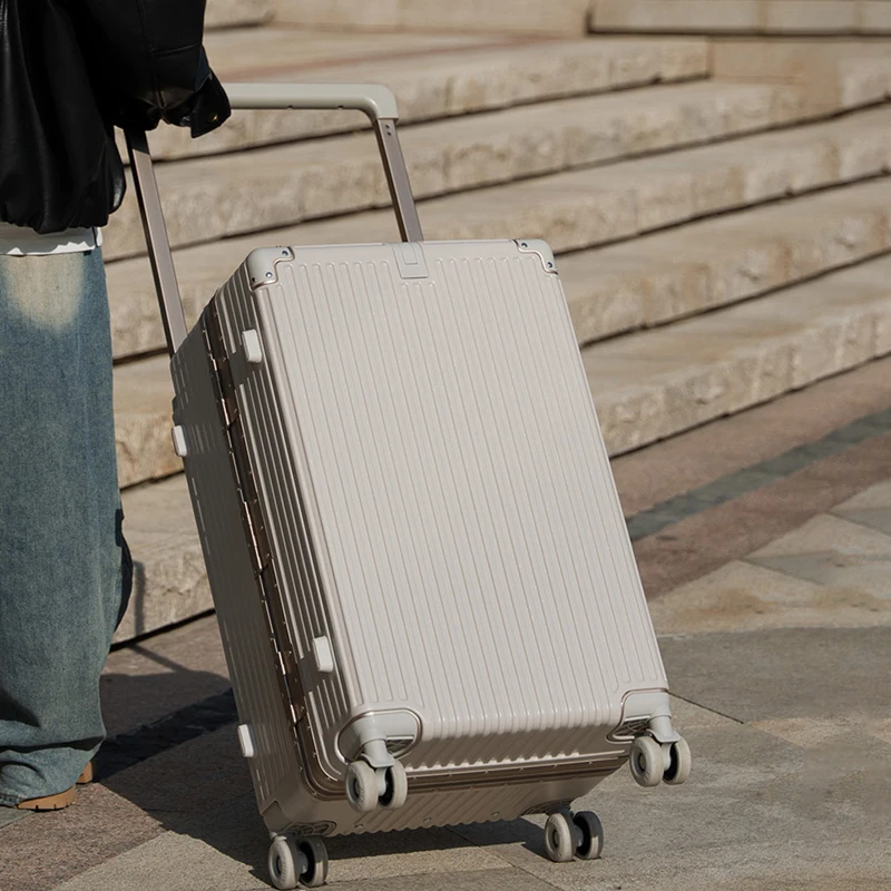 

Wide-Handle Luggage 20 24 26 28 inch New Premium Durable Aluminum Frame Travel Suitcase Off-road wheels Luggage Carry on Luggage