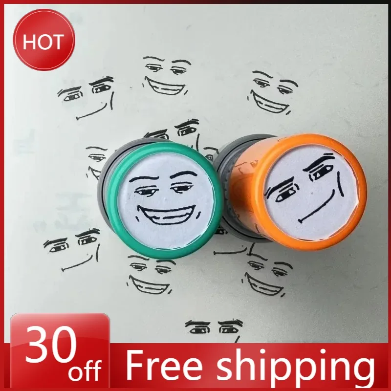 Characters Funny Expressions Photosensitive Seal Peripheral Handbook Interesting Anime Action Series Children Toys Holiday Gifts