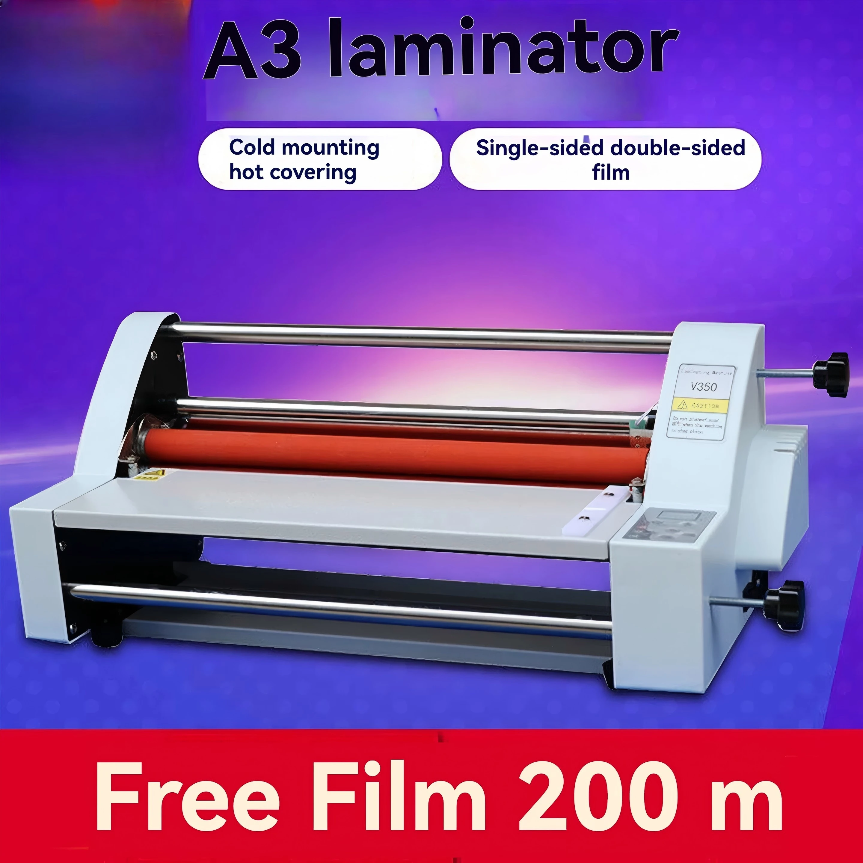 Electric Laminator Paper Laminating Machine Automatic Household Film Photo Cold Peritoneal Small Advertising Photo Film Machine