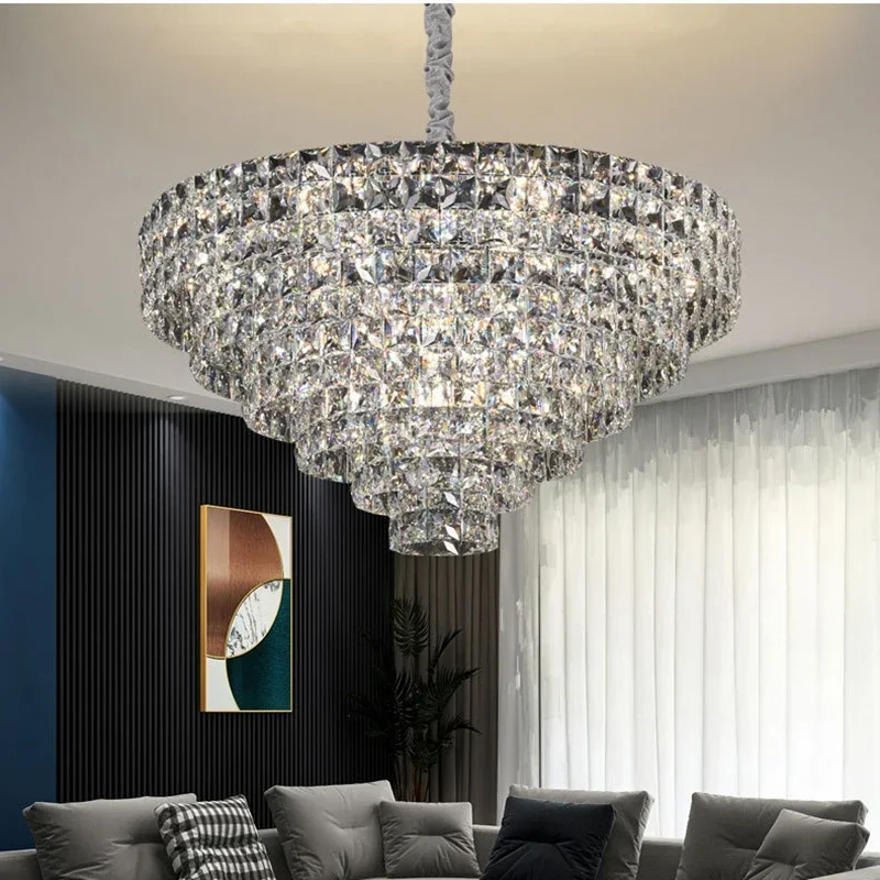 

Modern Living Room Pendant Lights Ceiling Lamp Crystal Luxury Pendant Lights Home Decoration Indoor Lighting Kroonluchter LLPL