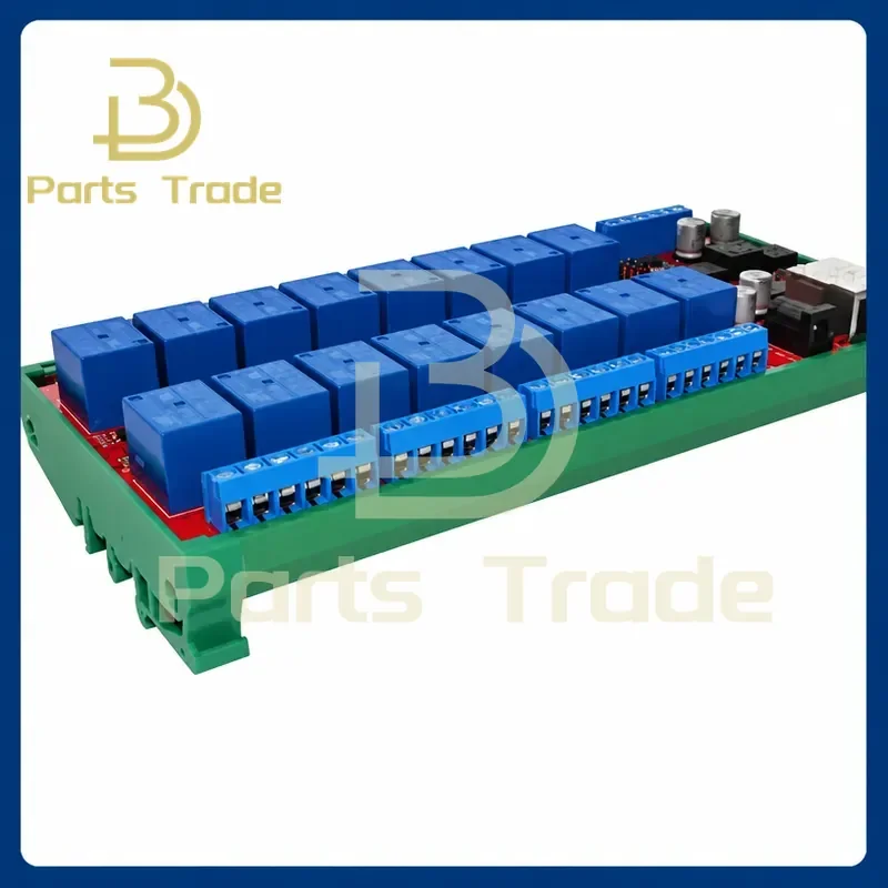 16 Channel Ethernet RS485 Relay Board ModBus TCP RTU Gateway Cloud TCP UDP for Android WeChat APP IP VB Delphi