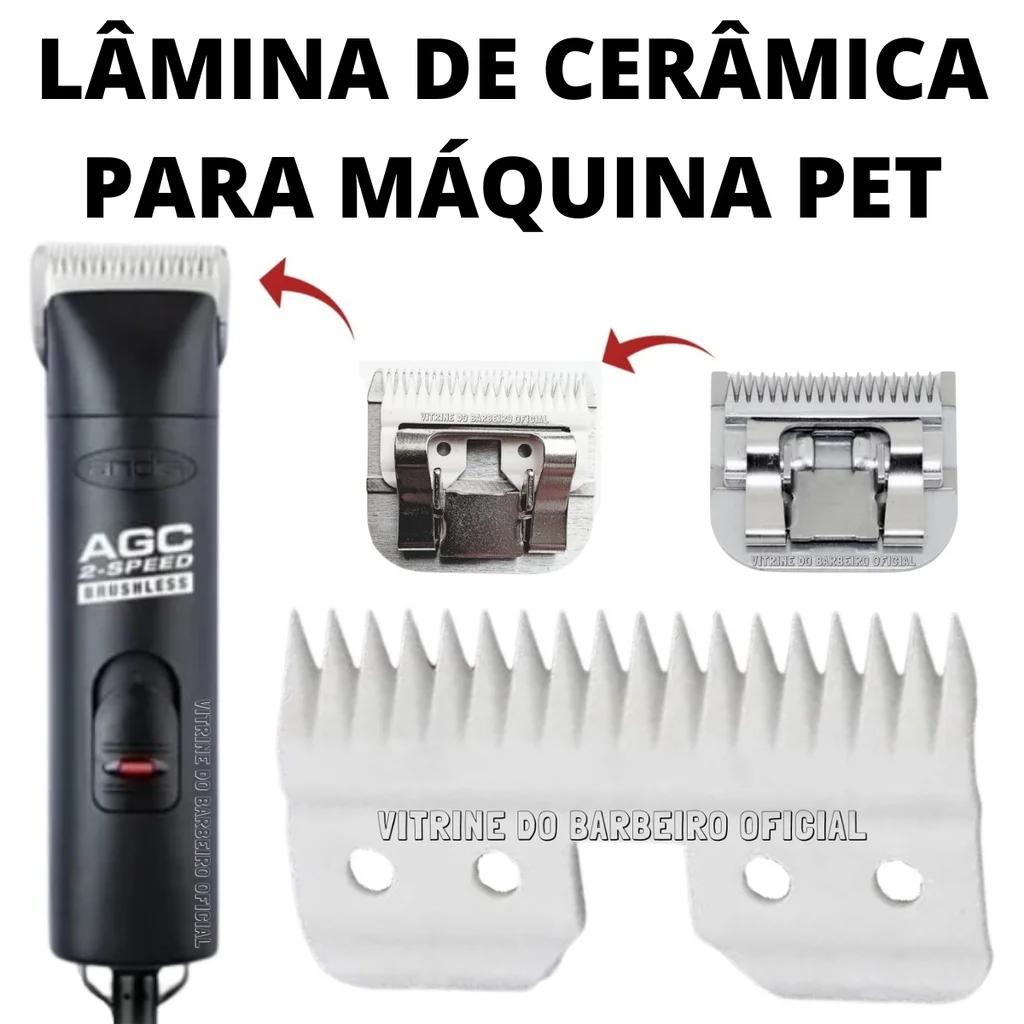 Ceramic Edge Pet Clipper Blade, Aço revestido de carbono, Acessórios elétricos para Dog Grooming, 18 dentes, Wahl, 10Pcs, Lot