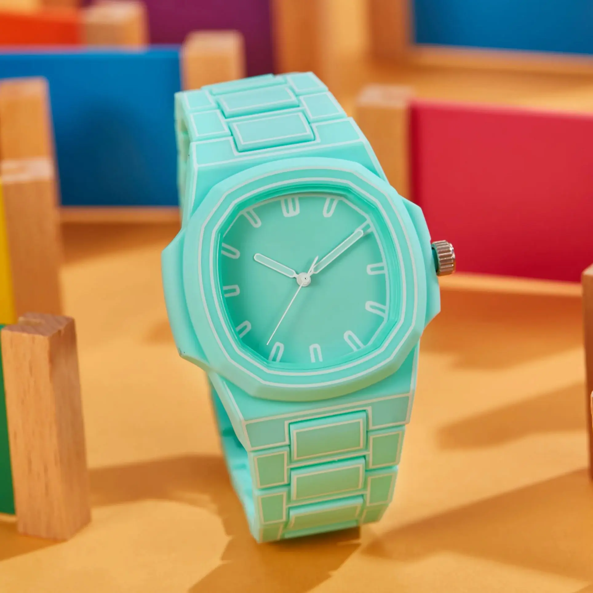 

Square Cartoon Sketch Silicon Watch Waterproof Sport Wristwatch Business Casual Quartz Men Watches Relojes Hombre