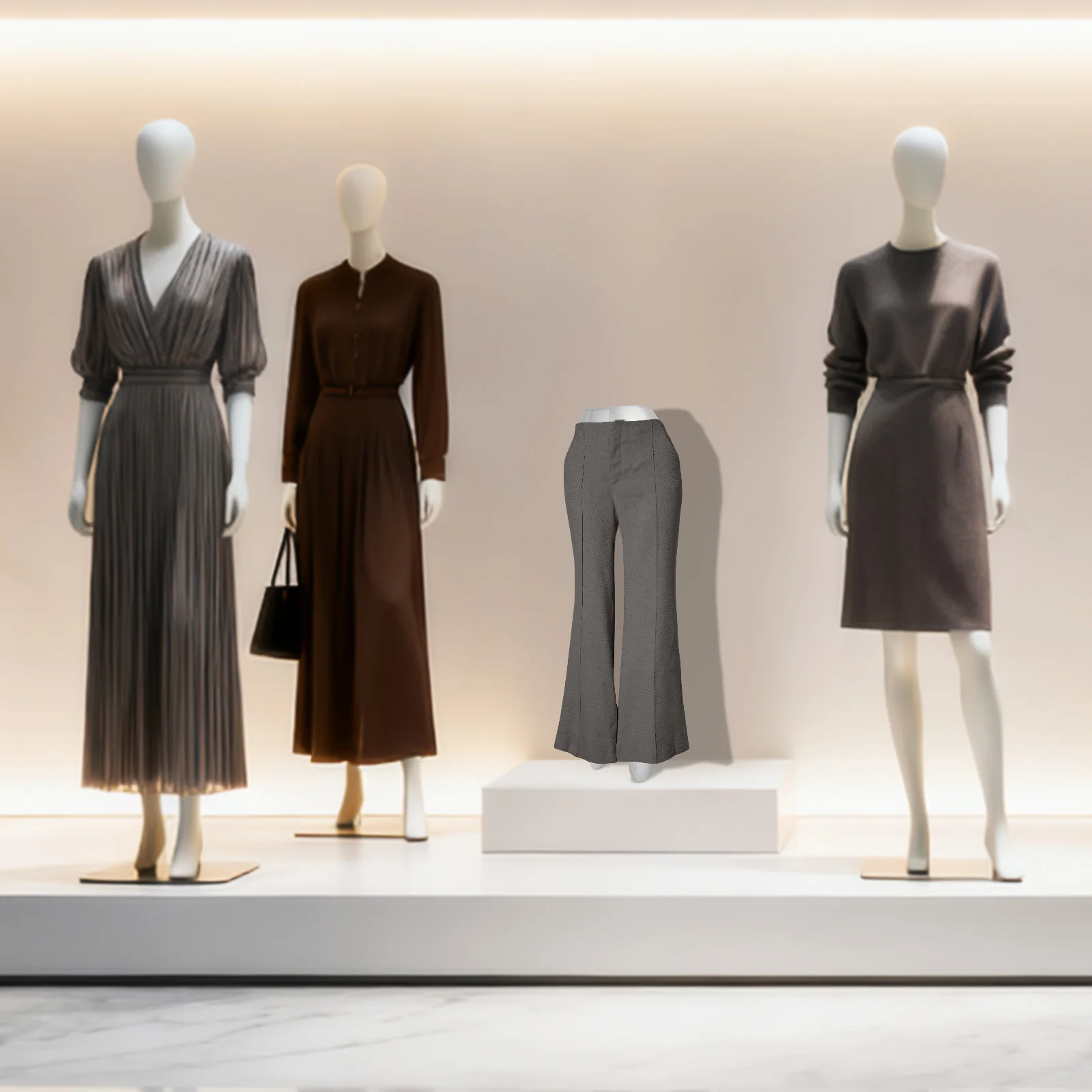 

Female Inflatable Mannequin Legs Display for Trousers Pants Stockings Half Body Clothing Mannequin Retail Display