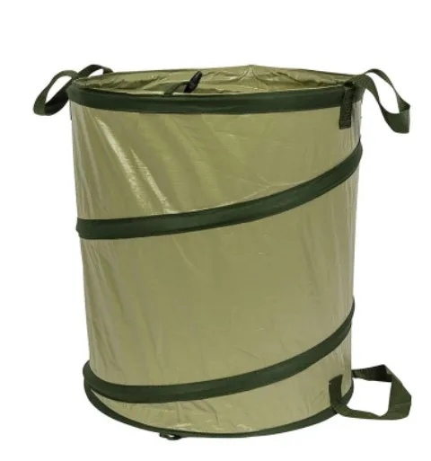 30 Gallon Canvas Reusable Heavy Duty Yard Lawn Pop Up Garden Waste Bag