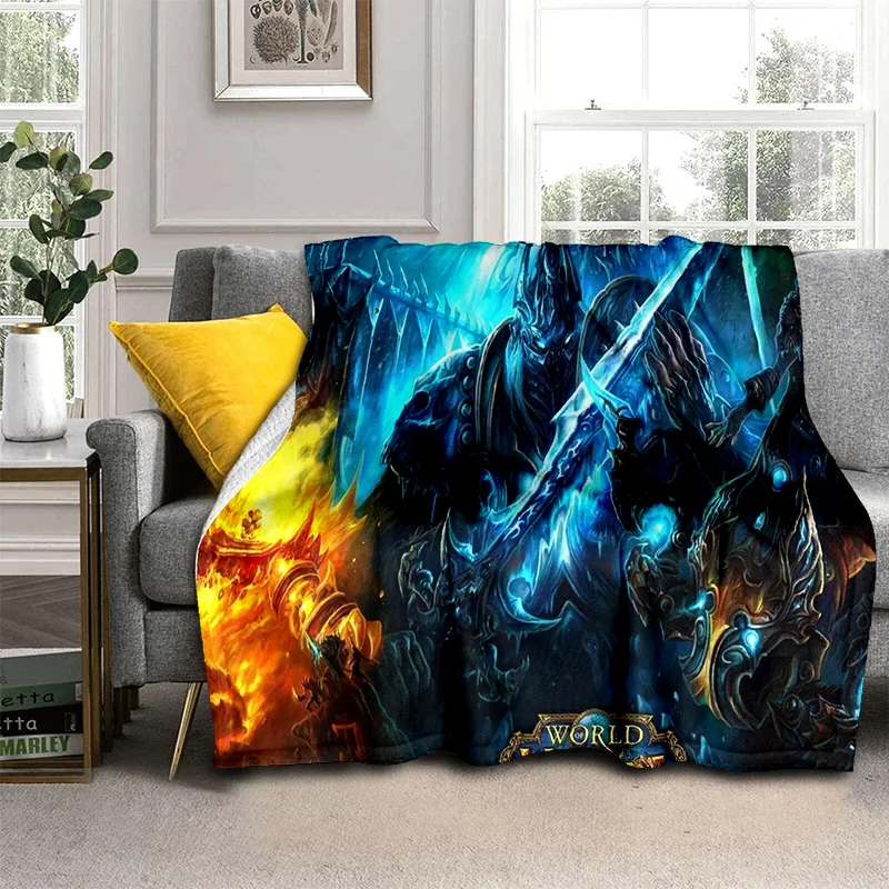 WOW Game World of Warcraft Gamer HD Blanket,Soft Throw Blanket for Home Bedroom Bed Sofa Picnic Travel Office Cover Blanket Kids