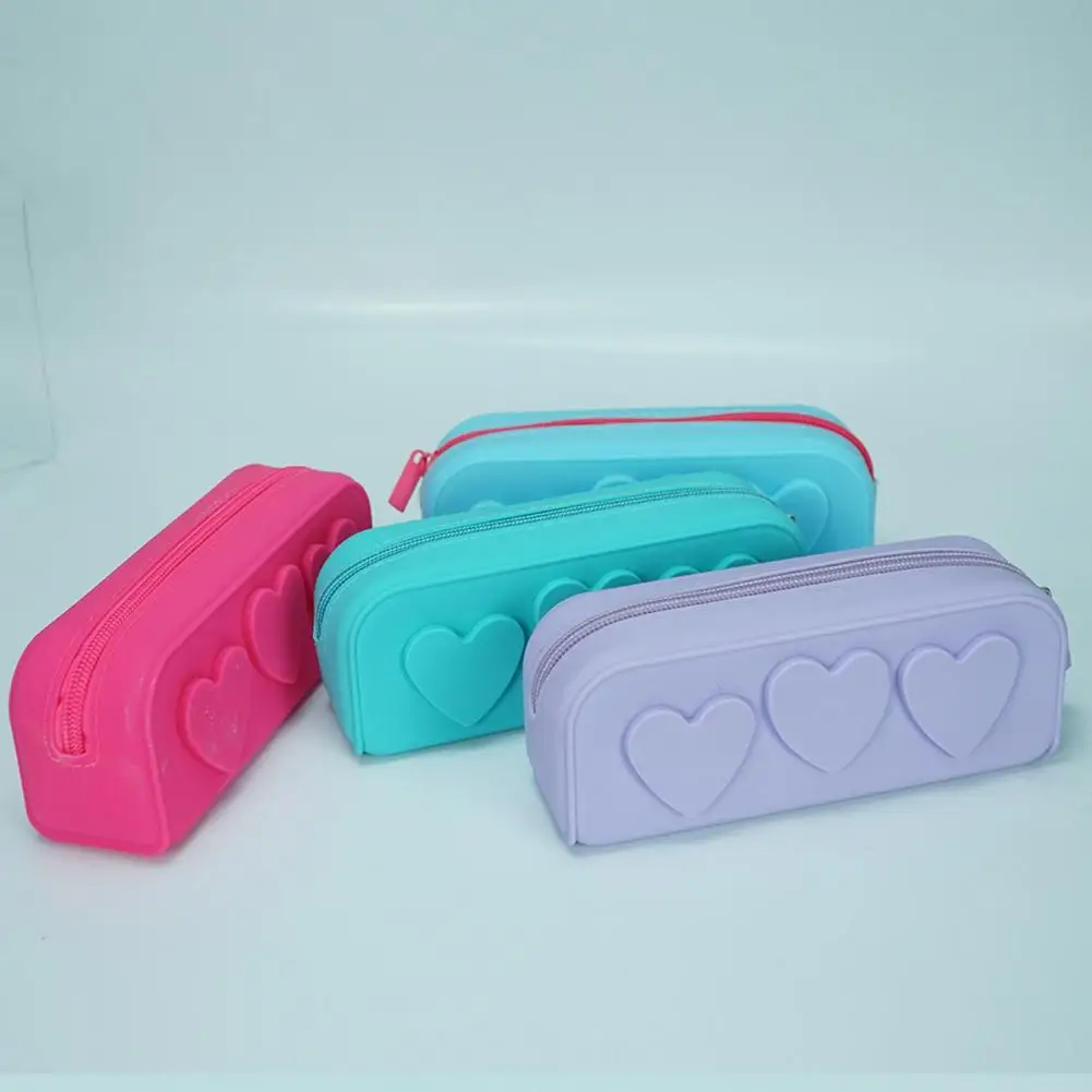 Durable Personal Items School Kid Teen Student Storage Bag Wear-resistant Makeup Brush Bag Smooth Zipper Home Supply