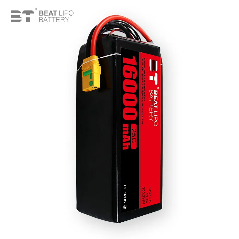 UAV  FPV Lipo Cell 16000mAh Drone Battery Cells 25C 22.2V 6S Solid State Battery for Drones RC Plane RC Airplane RC Helicopter