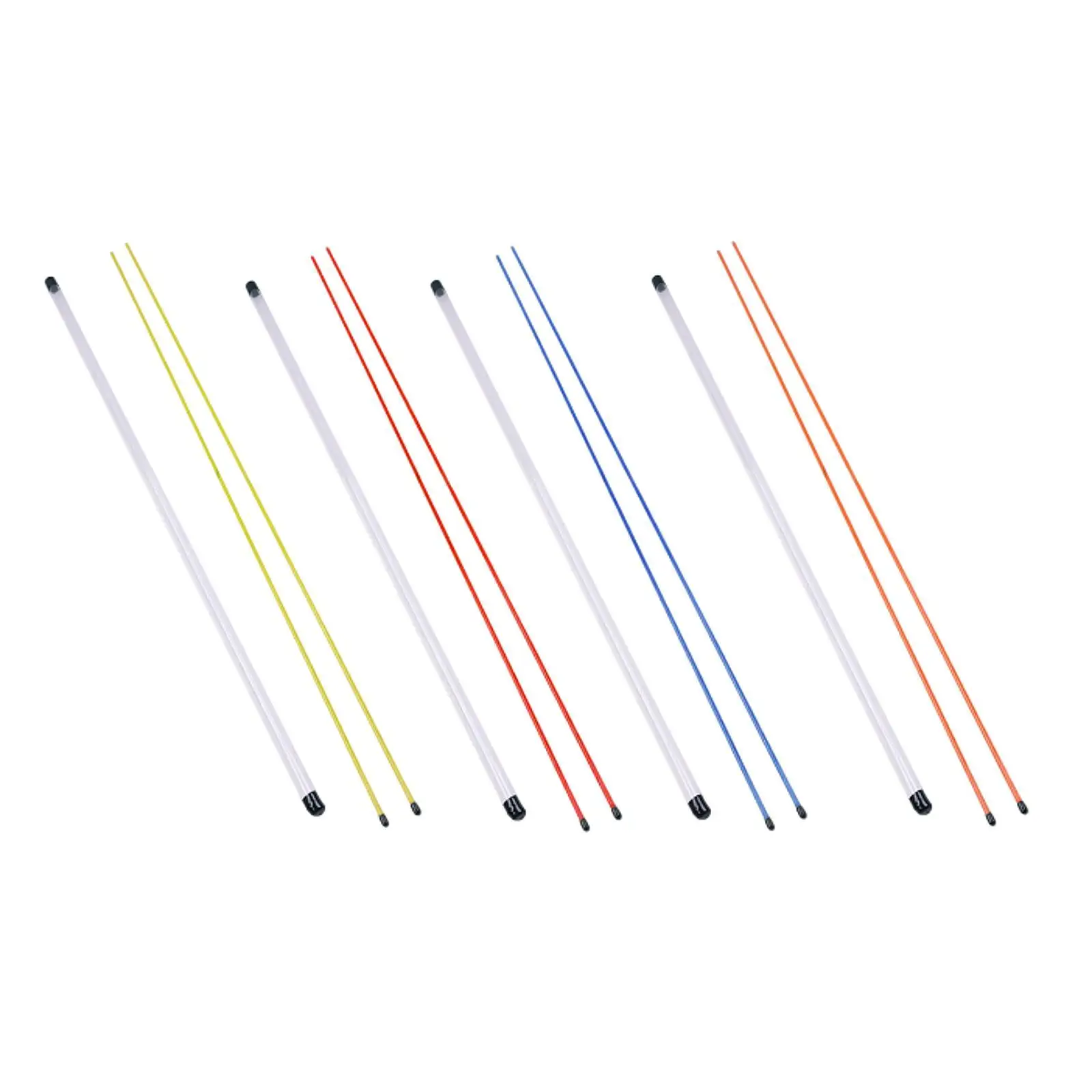 2Pcs Golf Alignment Rods with Clear Storage Tube Putter Teaching for Men Women Golfer Posture Correction 48