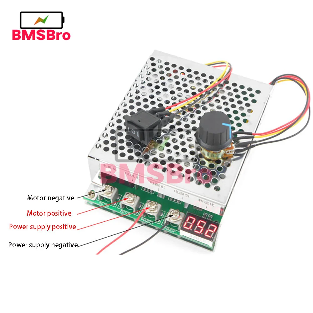 0-100A 5000W odwracalny PWM regulator prędkości silnika 15KHZ do przodu/do tyłu sterownik silnika obrotu moduł napędu 12V 24V 36V 48V