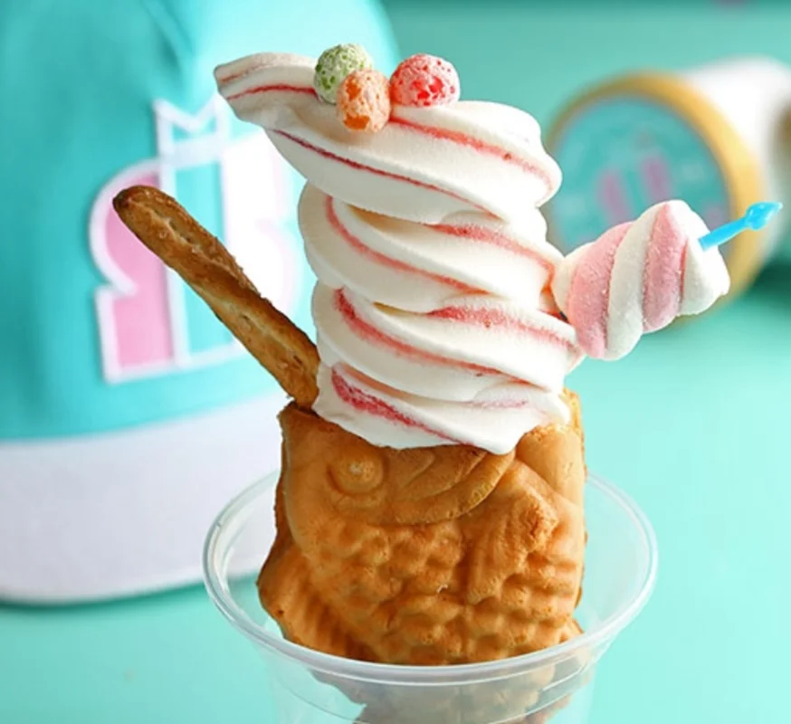 Japanese Openning Mouth Fish Ice Cream Taiyaki Machine Fish Waffle Ice Cream Maker Machine Electric Oven Kitchen Appliances
