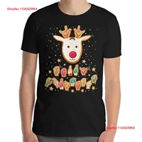 ASL Christmas Reindeer T Shirt Xmas Hand Sign Language Deaf Love Gingerbread Hands Signing Teacher vintage Washed