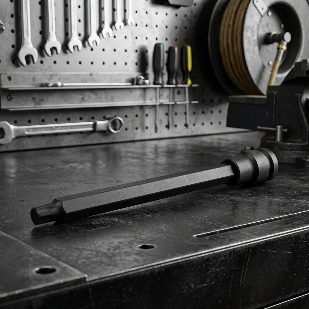 Chromium Vanadium Steel Electric Socket Set for CR-V H4 55 to H8 55 Hex Sizes Designed for Reliable Torque Transfer