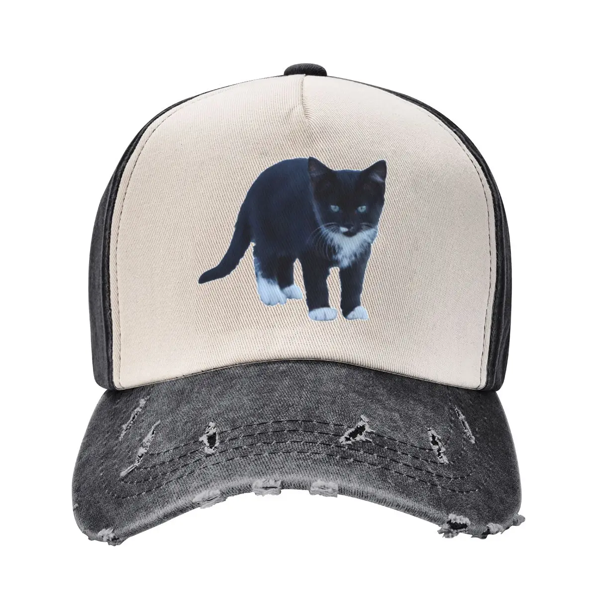 Black and White Tuxedo kitten Baseball Cap Snapback Cap Golf Cap Baseball For Men Women's