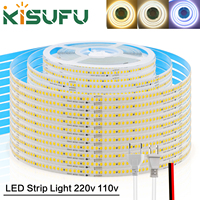 5M 10M 15M 20M LED Strip Light 2835 220v 110v 240LEDs/m High Brightness IP44 Flexible Adhesive Tape DIY Home Lighting with Plug