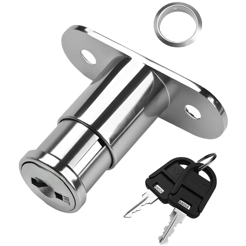 Three Tier Management Sliding Door Lock Zinc Alloy Body Quick Core Replacement For Cabinet Drawer Filing System Security Hardwar