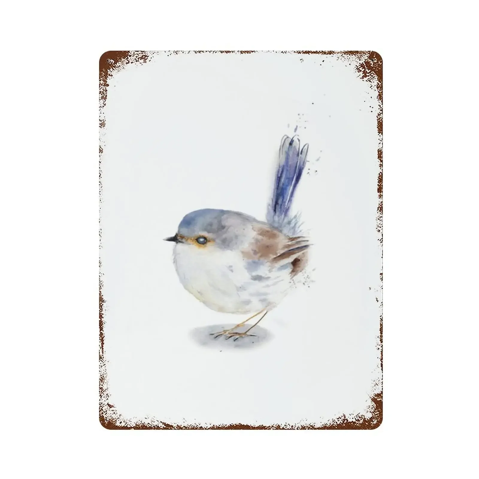 Placa metálica Vintage petit oiseau, affiche retro, decoración de café, signos metálicos Vintage en étain pour femmes et homm