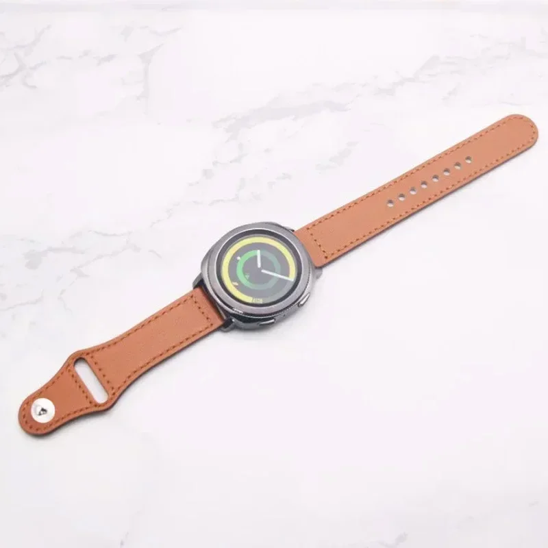Correa de cuero para Samsung Galaxy Watch 8 Classic/40 44mm banda inteligente para Galaxy Watch 40/44mm Watch 8 accesorios clásicos Correa