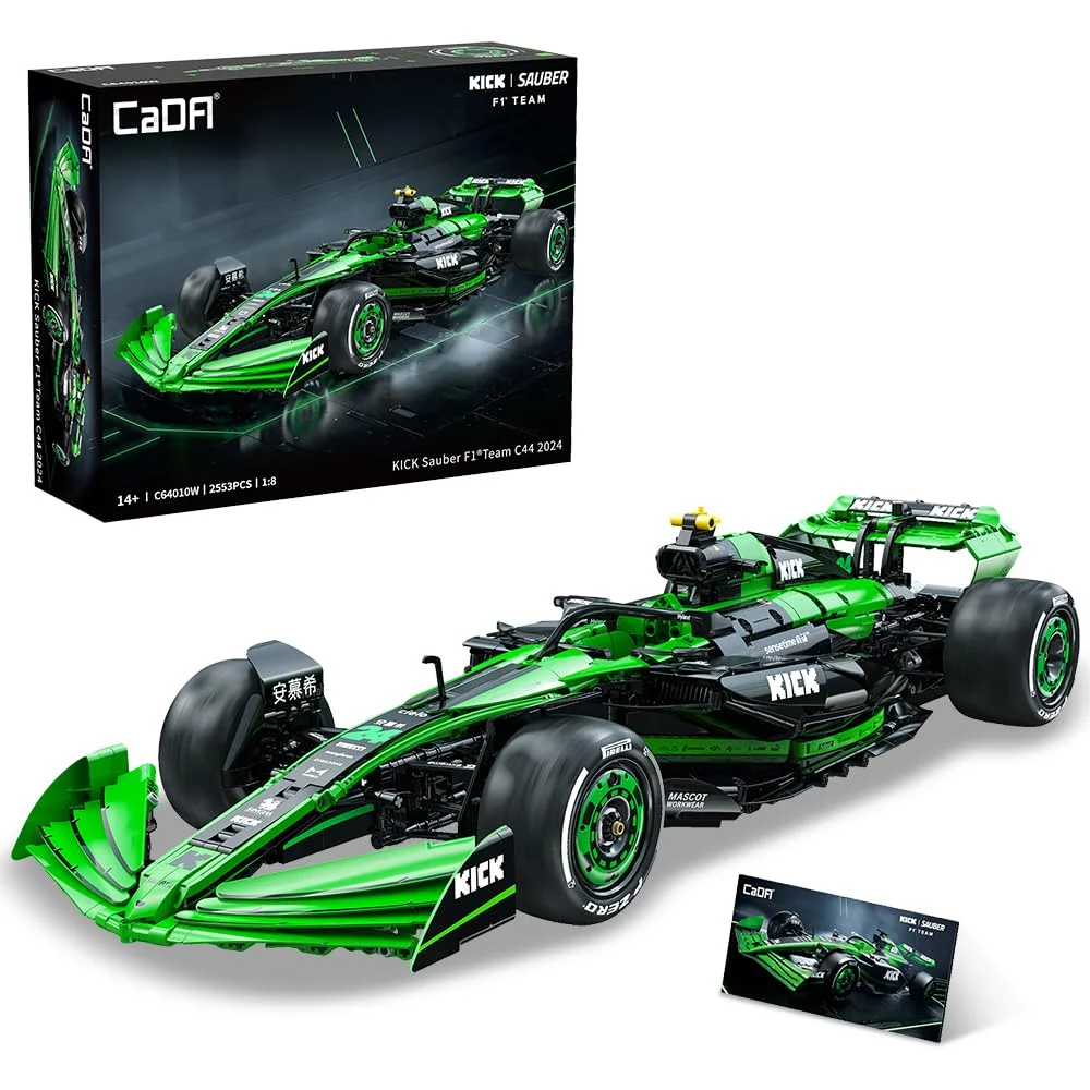 

Cada 1:8 MOC Sauber F1 Team C44 Formula-1 F1 Racing Car Number 24 Спортивный автомобиль Строительные блоки City KICK Автомобильные кирпичи Игрушки в подарок