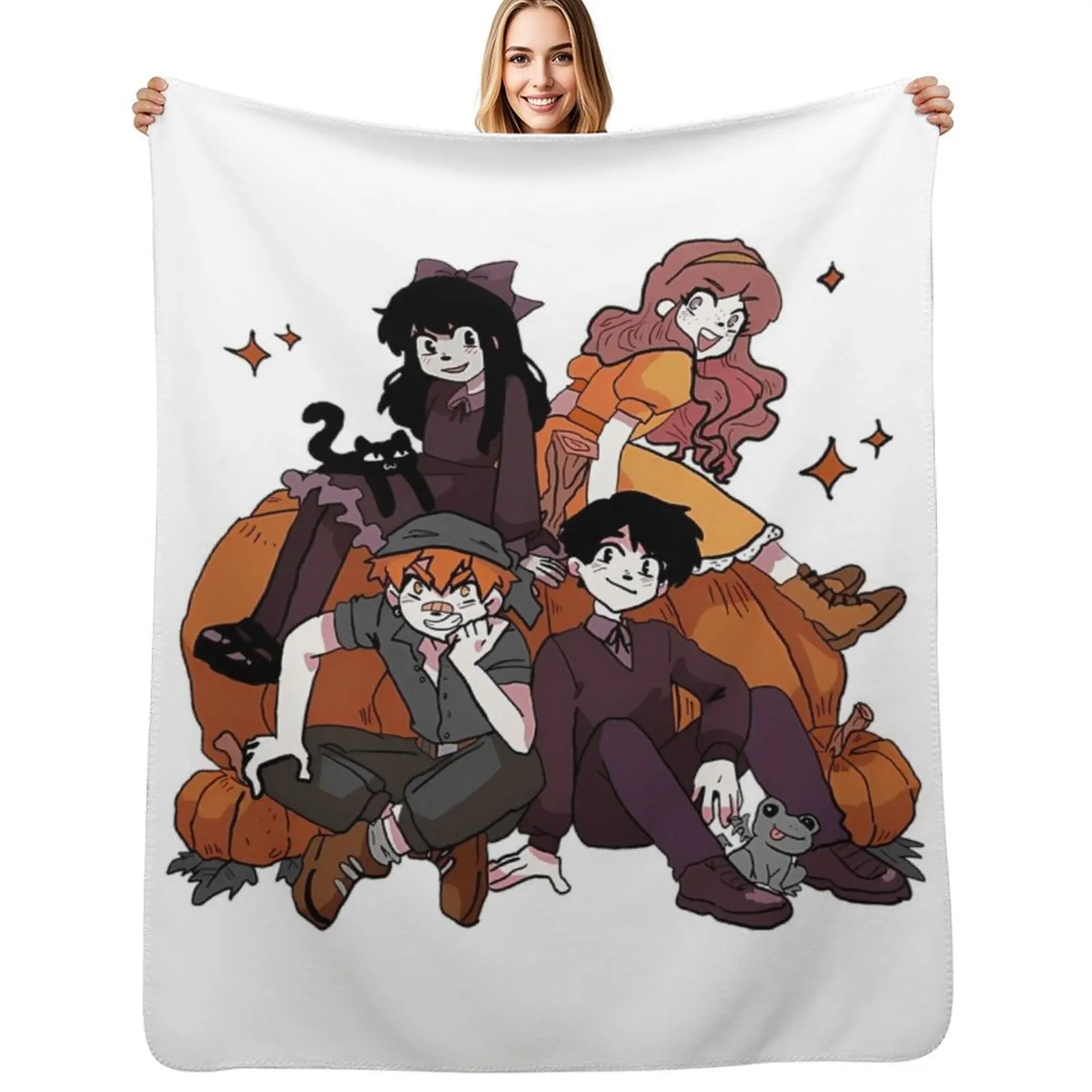

Fantasy Adventure Webcomic - Vintage Anime Throw Blanket Plush cosplay anime Beautifuls For Decorative Sofa Blankets