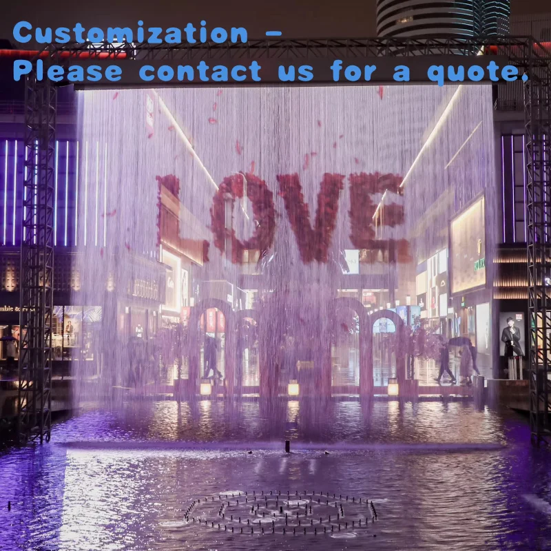 

custom.Yanyi Waterscape Night Interactive Curtain Fountain Equipment Metal Construction Outdoor/Indoor Shows 2-Year