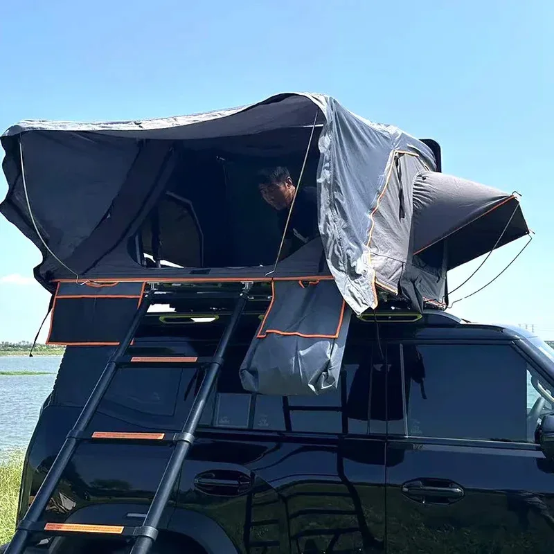 

ABS Hard Shell Car Top with Skylight Quick Setup Wind and Rainproof Off-Road Camping Tent