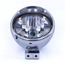 Faro delantero Universal para motocicleta, sistema de iluminación frontal cromado para Suzuki Haojue Jingcheng GZ125 GZ125HS GZ150-A, 12V