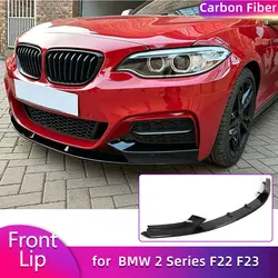 Carbon Fiber Front Bumper Lip Spoiler for BMW 2 Series F22 F23 M-Sport 220i 230i 235i 228i 2014-2017 Car Front Lip Body Kit